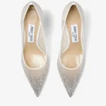 Jimmy Choo Love 65 Pumps In White Mesh - Image 2