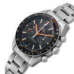 Omega Speedmaster Chronometer Watch In White Gold With Black Dial - Image 2