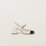 Miu Miu Patent Leather Pumps Ivory Black