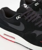 Nike Air Max 1 Premium Black University Red Sail Oil Grey STASP - Image 4