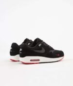 Nike Air Max 1 Premium Black University Red Sail Oil Grey STASP