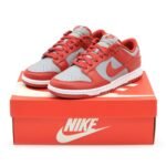 Nike Dunk Low Retro UNLV Varsity Red Medium Grey White Orange