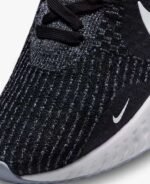 Nike React Infinity Run Flyknit 3 Black White Pink - Image 3