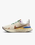 Nike React Infinity Run Flyknit 3 Premium Moving Company Phantom Oatmeal Citron - Image 3