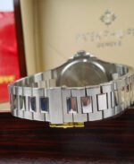 Patek Philippe Nautilus Watch Stainless Steel In White Gold, And Green Dial - Image 4