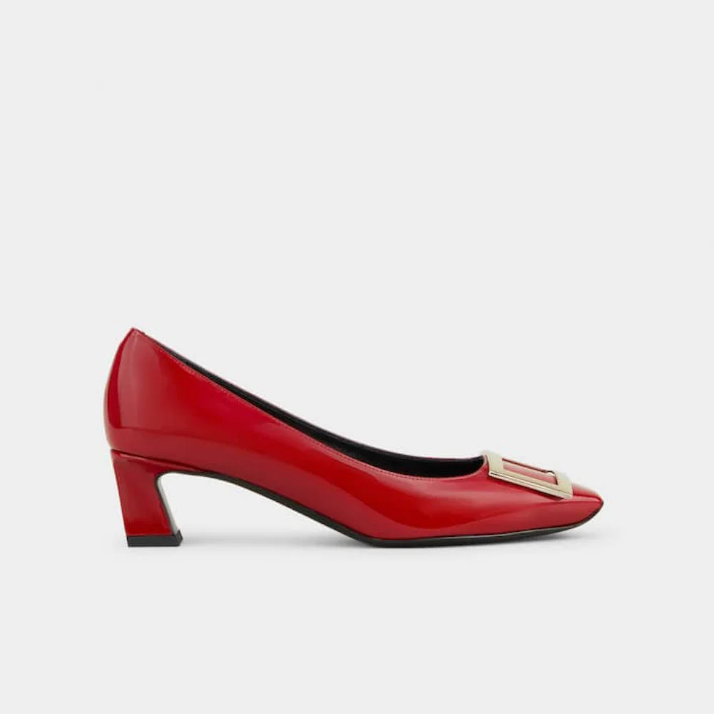 RogerVivier_2.webp Roger Vivier Trompette Red Pumps - Image 1