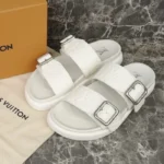 Louis Vuitton Slippers With Monogram White