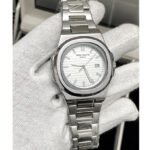 Patek Philippe Nautilus Watch Stainless Steel In White Gold, And White Dial - Image 4