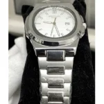Patek Philippe Nautilus Watch Stainless Steel In White Gold, And White Dial - Image 3