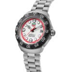 TAG Heuer Formula 1 Solargraph Watch In White Gold And Black With White Dial - Image 2