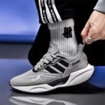 TRACER Grey Black Breathable Causal Running Shoes - Image 3