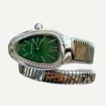Bulgari Serpenti Tubogas Watch White Gold With Green Dial - Image 2
