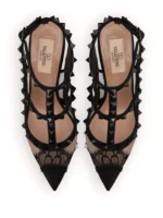 Valentino Garavani Rockstud Lace Pumps - Image 3