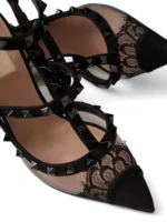 Valentino Garavani Rockstud Lace Pumps - Image 4