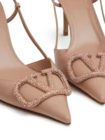 Valentino Garavani VLogo Signature Slingback pumps Beige - Image 5