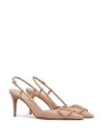 Valentino Garavani VLogo Signature Slingback pumps Beige - Image 2