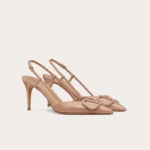 Valentino Vlogo Signature Slingback Beige Pump - Image 2