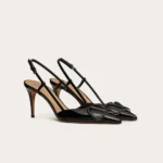 Valentino Vlogo Signature Slingback Black Pump - Image 2
