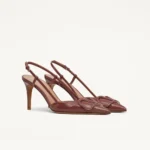 Valentino Vlogo Signature Slingback Brown Pump - Image 2
