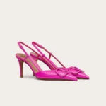 Valentino Vlogo Signature Slingback Pink Pump - Image 2