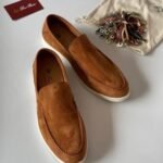 Loro Piana Summer Walk Loafers Brown