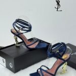 Saint Laurent BLUE Heeled sandals Opyum
