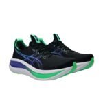 Asics GEL-NIMBUS 28  WIDE Black & Cobalt Burst - Image 2