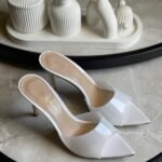 Gianvito Rossi 85mm Elle Open-Toe Sandals In White