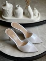 Gianvito Rossi 85mm Elle Open-Toe Sandals In White