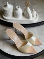 Gianvito Rossi 85mm Elle Open-Toe Sandals In Beige