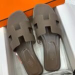 Hermes Oran Sandals Khaki