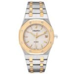 Audemars Piguet Royal Oak 30 mm Watch In Yellow Gold And White