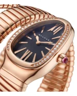 Bulgari Serpenti Tubogas Watch Rose Gold With Black Dial - Image 2
