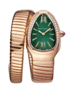 Bulgari Serpenti Tubogas Watch Rose Gold With Green Dial