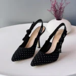Dior J'Adior Slingback Pumps With Rhinestone Embellishments In Black