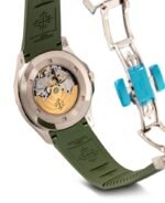 Patek Philippe Aquanaut Chronograph In White Gold And Green With Green Dial - Image 3