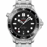 Omega Seamaster Diver 300M Stainless Steel In White Gold And Black Dial - Image 2