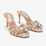 Aquazzura Tequila Sandals With A Gold-Tone