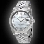 Rolex Datejust 41mm In Oystersteel And White Gold Bezel